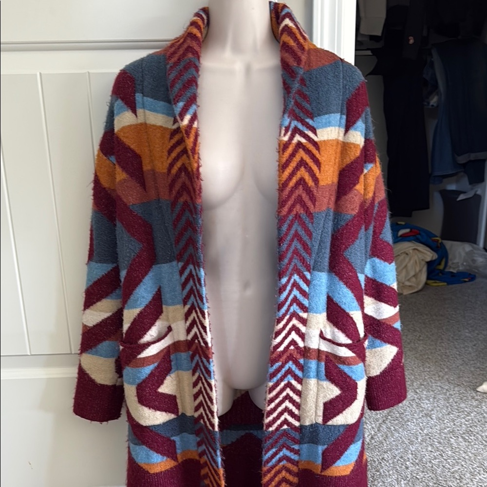 Colorful Geometric Patterned Women's Sweater